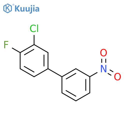 2-chloro-1-fluoro-4-(3-nitrophenyl)benzene structure