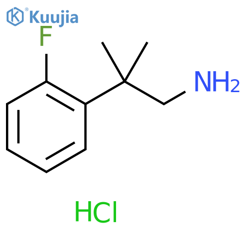 2-(2-Fluorophenyl)-2-methylpropylamine hydrochloride structure