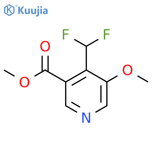Methyl 4-(difluoromethyl)-3-methoxypyridine-5-carboxylate structure