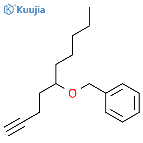 (S)-((Dec-1-yn-5-yloxy)methyl)benzene structure