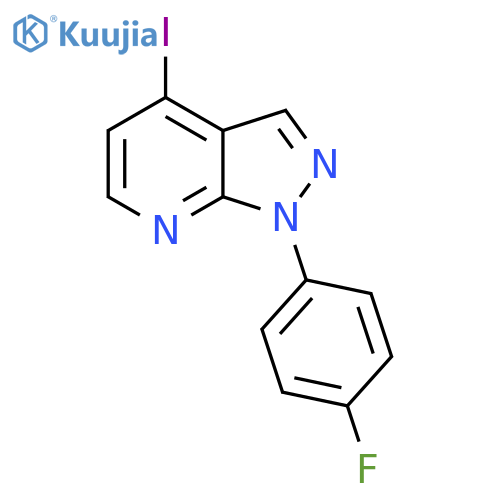 1-(4-Fluorophenyl)-4-iodo-1H-pyrazolo[3,4-B]pyridine structure