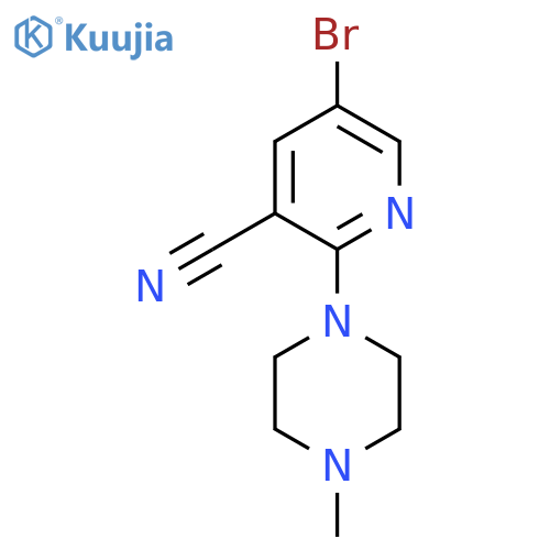 5-Bromo-2-(4-methylpiperazin-1-yl)pyridine-3-carbonitrile structure