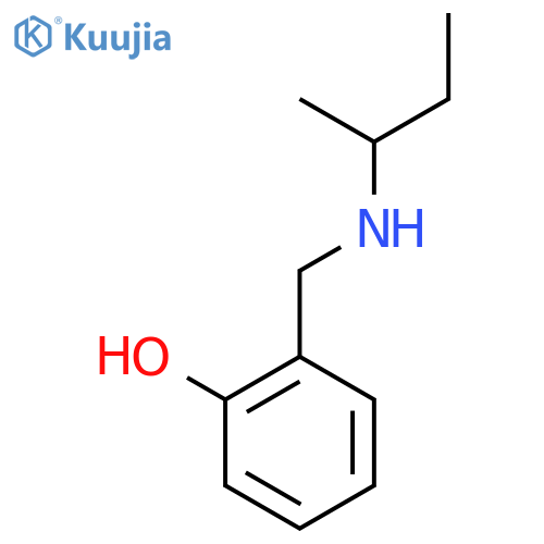 2-{(butan-2-yl)aminomethyl}phenol structure