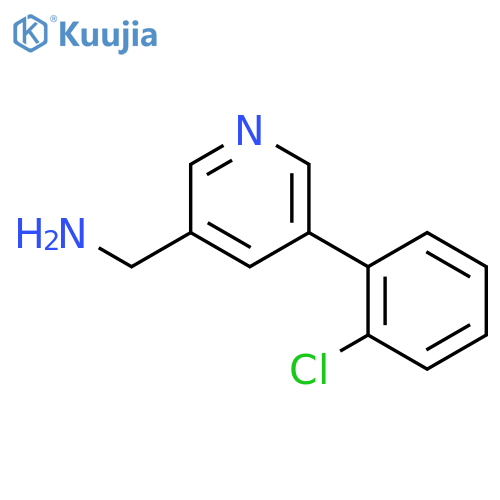 (5-(2-Chlorophenyl)pyridin-3-yl)methanamine structure