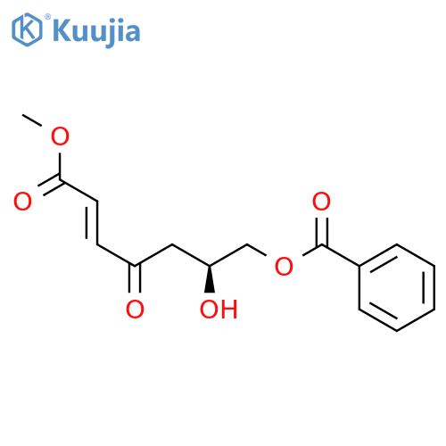 2-Heptenoic acid,7-(benzoyloxy)-6-hydroxy-4-oxo-, methyl ester, [S-(E)]- (9CI) structure
