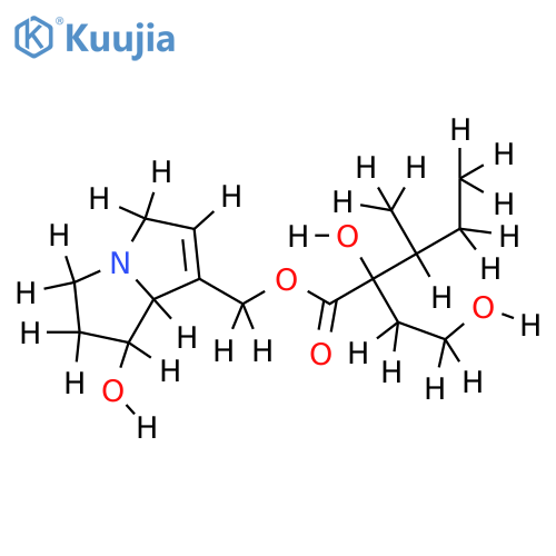 Retronecine 9-O-curassavate structure
