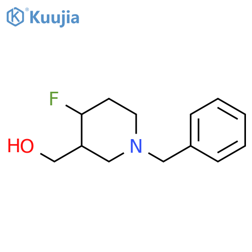 (1-Benzyl-4-Fluoropiperidin-3-yl)methanol structure