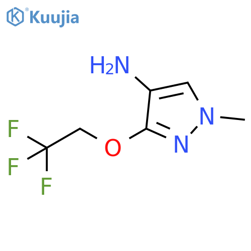 1-methyl-3-(2,2,2-trifluoroethoxy)-1H-pyrazol-4-amine structure