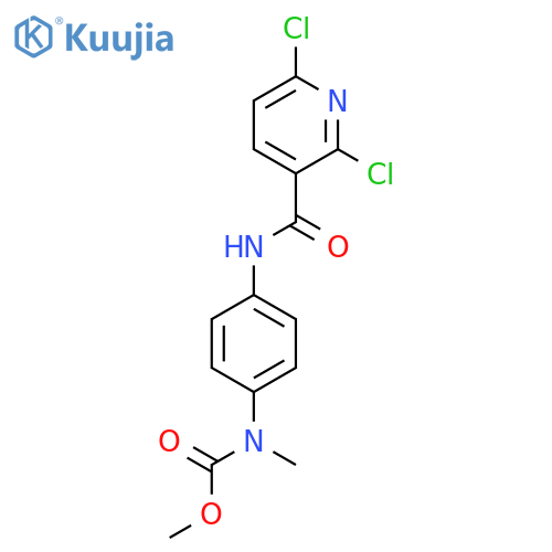 methyl N-[4-(2,6-dichloropyridine-3-amido)phenyl]-N-methylcarbamate structure