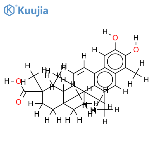 25(9-> 7)abeo-24-nor-friedelan-2,3-dihydroxy-1,3,5(10),6,8,11-hexaen-29-oic acid structure