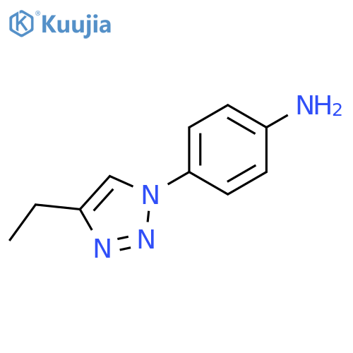 4-(4-ethyl-1H-1,2,3-triazol-1-yl)aniline structure