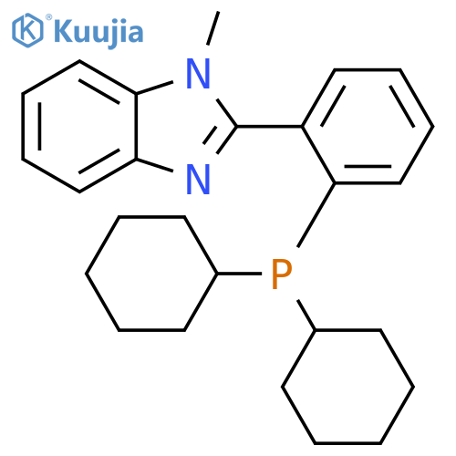 1-Methyl-2-(2-dicyclohexylphosphinophenyl)-1H-benzoimidazole structure