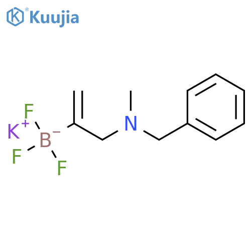 Potassium 3-[benzyl(methyl)amino]prop-1-en-2yltrifluoroborate structure