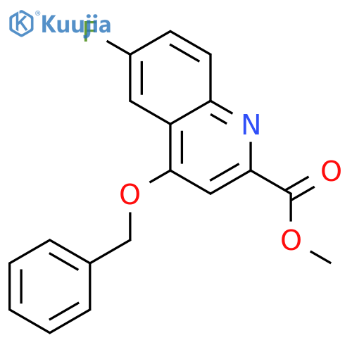 methyl 4-(benzyloxy)-6-fluoroquinoline-2-carboxylate structure