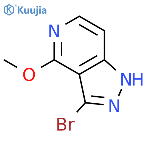 3-bromo-4-methoxy-1H-pyrazolo4,3-cpyridine structure