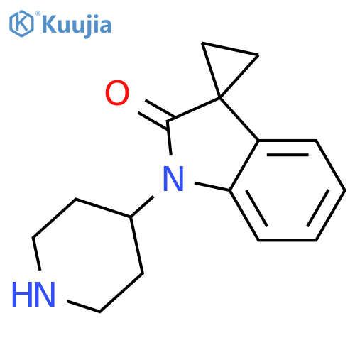 1'-(Piperidin-4-yl)spiro[cyclopropane-1,3'-indolin]-2'-one structure