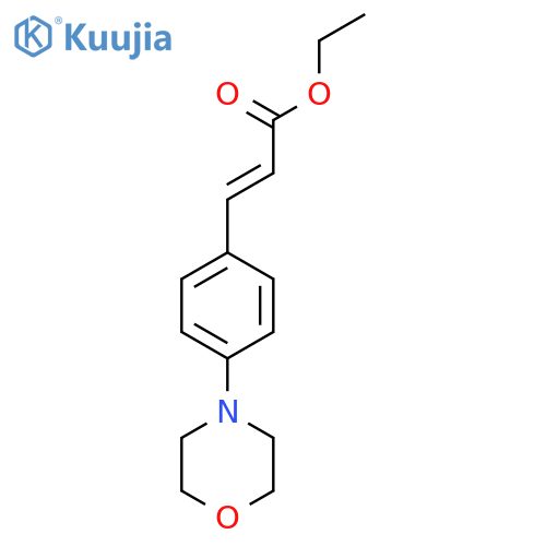 (E)-Ethyl 3-(4-morpholinophenyl)acrylate structure