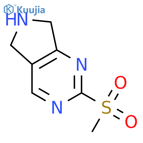 2-(Methylsulfonyl)-6,7-dihydro-5H-pyrrolo[3,4-d]pyrimidine structure