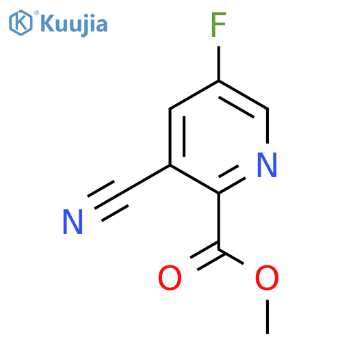 Methyl 3-cyano-5-fluoropicolinate structure
