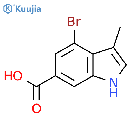 4-Bromo-3-methyl-1H-indole-6-carboxylic acid structure