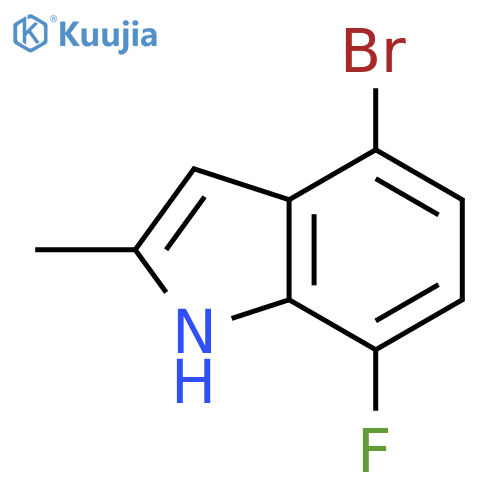 1H-Indole, 4-bromo-7-fluoro-2-methyl- structure