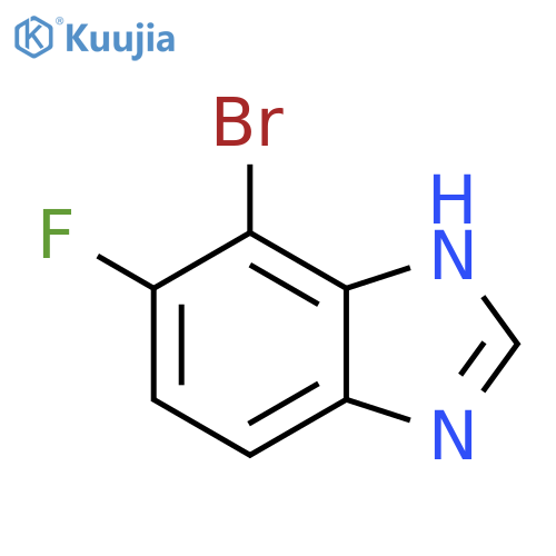 4-Bromo-5-fluoro-1H-benzimidazole structure