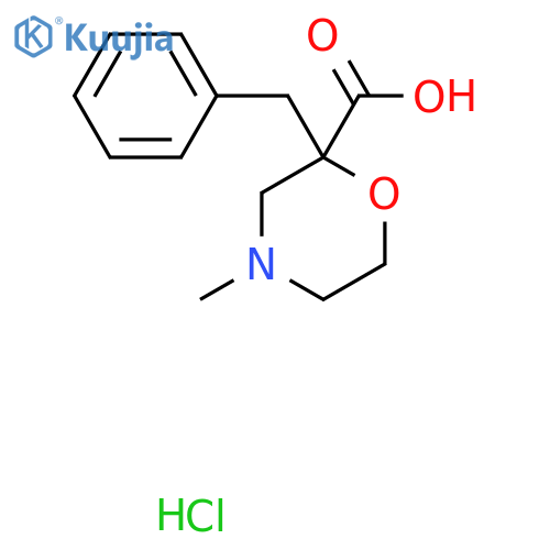 2-Benzyl-4-methyl-morpholine-2-carboxylic Acid Hydrochloride structure