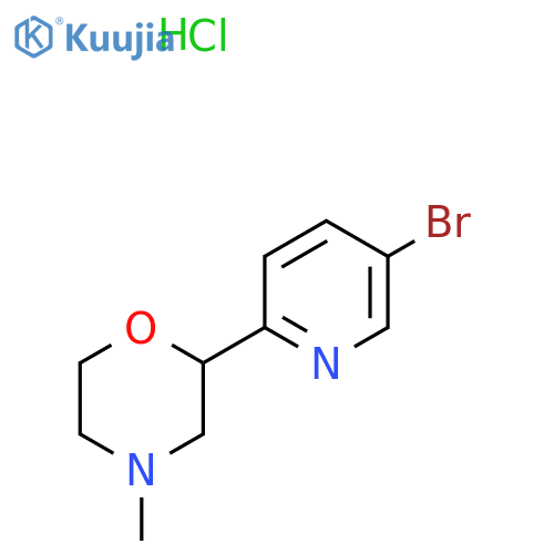2-(5-Bromopyridin-2-yl)-4-methylmorpholine hydrochloride structure