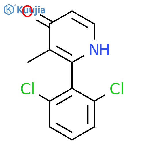 2-(2,6-Dichlorophenyl)-4-hydroxy-3-methylpyridine structure