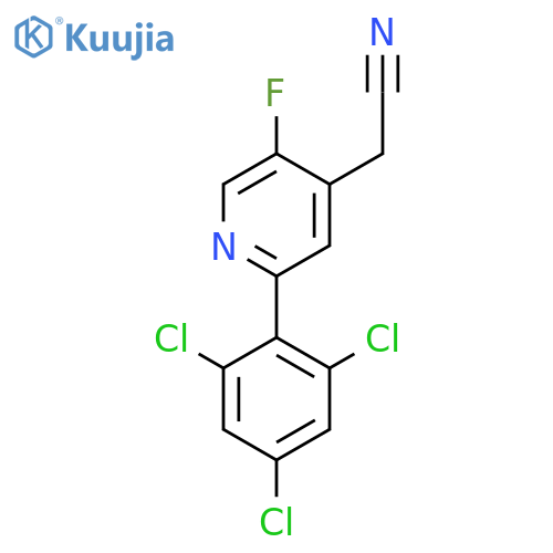 5-Fluoro-2-(2,4,6-trichlorophenyl)pyridine-4-acetonitrile structure