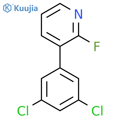 3-(3,5-Dichlorophenyl)-2-fluoropyridine structure