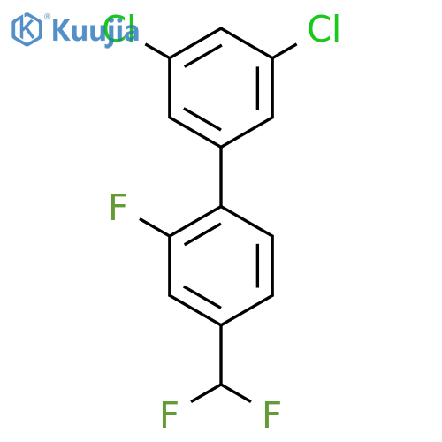 3,5-Dichloro-4'-difluoromethyl-2'-fluoro-biphenyl structure
