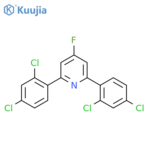 2,6-Bis(2,4-dichlorophenyl)-4-fluoropyridine structure