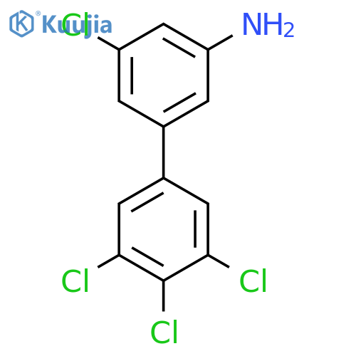 3-Amino-5,3',4',5'-tetrachlorobiphenyl structure