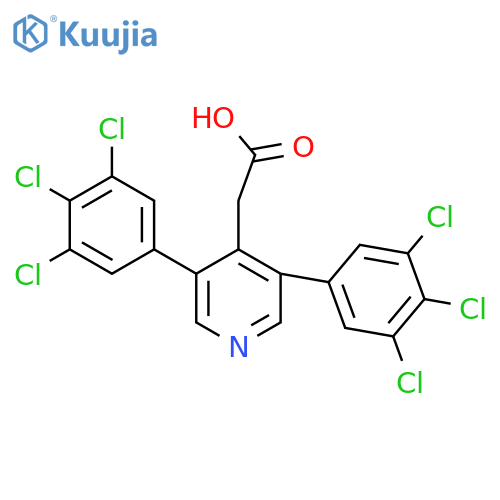 3,5-Bis(3,4,5-trichlorophenyl)pyridine-4-acetic acid structure