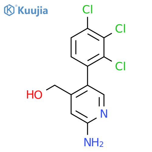 2-Amino-5-(2,3,4-trichlorophenyl)pyridine-4-methanol structure