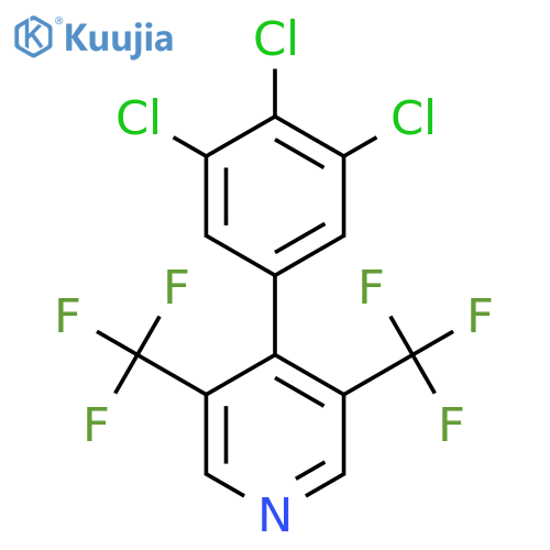 3,5-Bis(trifluoromethyl)-4-(3,4,5-trichlorophenyl)pyridine structure