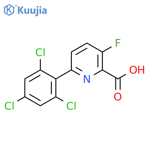 3-Fluoro-6-(2,4,6-trichlorophenyl)picolinic acid structure