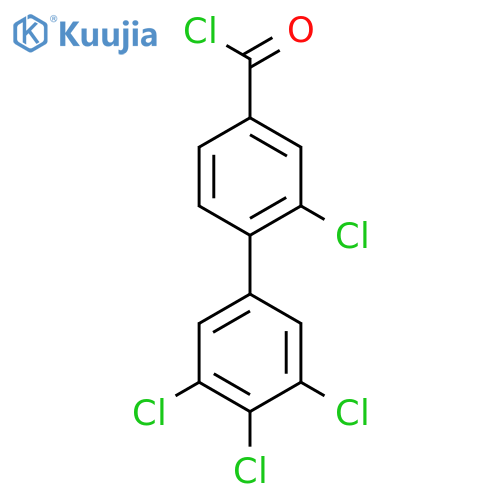 2,3',4',5'-Tetrachlorobiphenyl-4-carbonyl chloride structure
