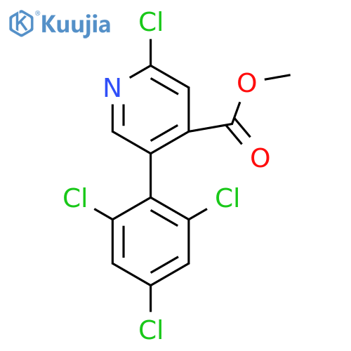 Methyl 2-chloro-5-(2,4,6-trichlorophenyl)isonicotinate structure