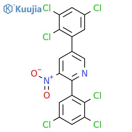 2,5-Bis(2,3,5-trichlorophenyl)-3-nitropyridine structure
