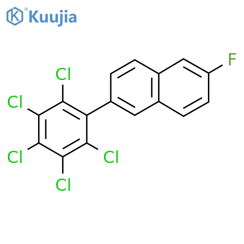 2-Fluoro-6-(perchlorophenyl)naphthalene structure