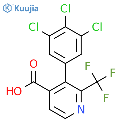 3-(3,4,5-Trichlorophenyl)-2-(trifluoromethyl)isonicotinic acid structure