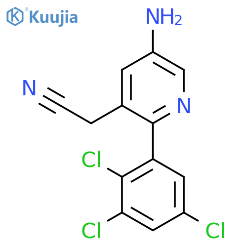 5-Amino-2-(2,3,5-trichlorophenyl)pyridine-3-acetonitrile structure