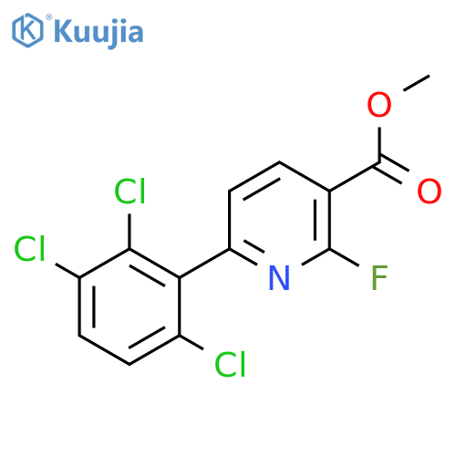Methyl 2-fluoro-6-(2,3,6-trichlorophenyl)nicotinate structure