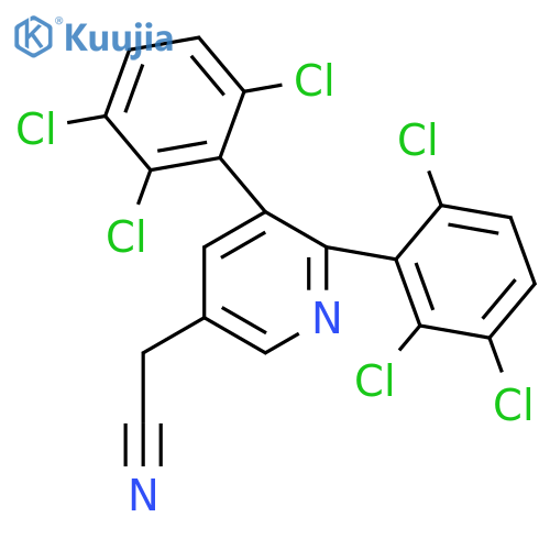 2,3-Bis(2,3,6-trichlorophenyl)pyridine-5-acetonitrile structure