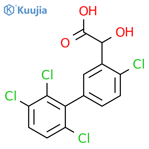 Hydroxy-(4,2',3',6'-tetrachlorobiphenyl-3-yl)-acetic acid structure