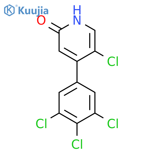 5-Chloro-2-hydroxy-4-(3,4,5-trichlorophenyl)pyridine structure