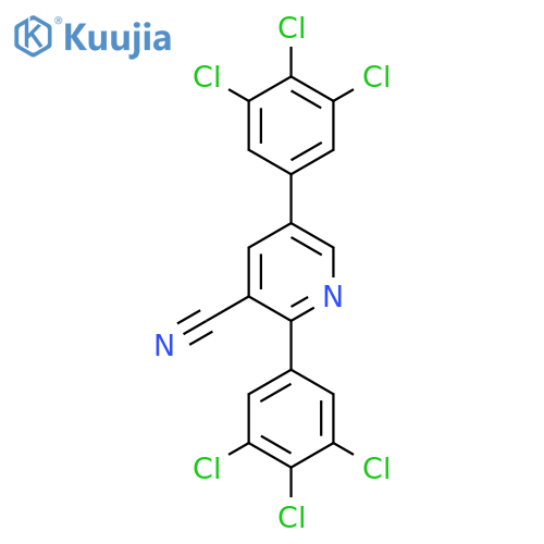 2,5-Bis(3,4,5-trichlorophenyl)nicotinonitrile structure