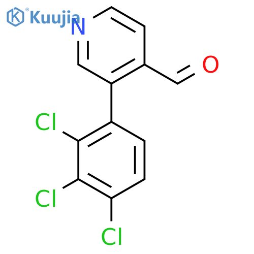 3-(2,3,4-Trichlorophenyl)isonicotinaldehyde structure